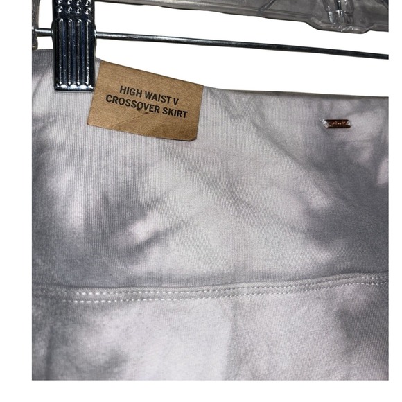 Victorias Secret PINK Tie Dye Grey White Skort Womens XL High Waist V Crossover - Picture 4 of 5